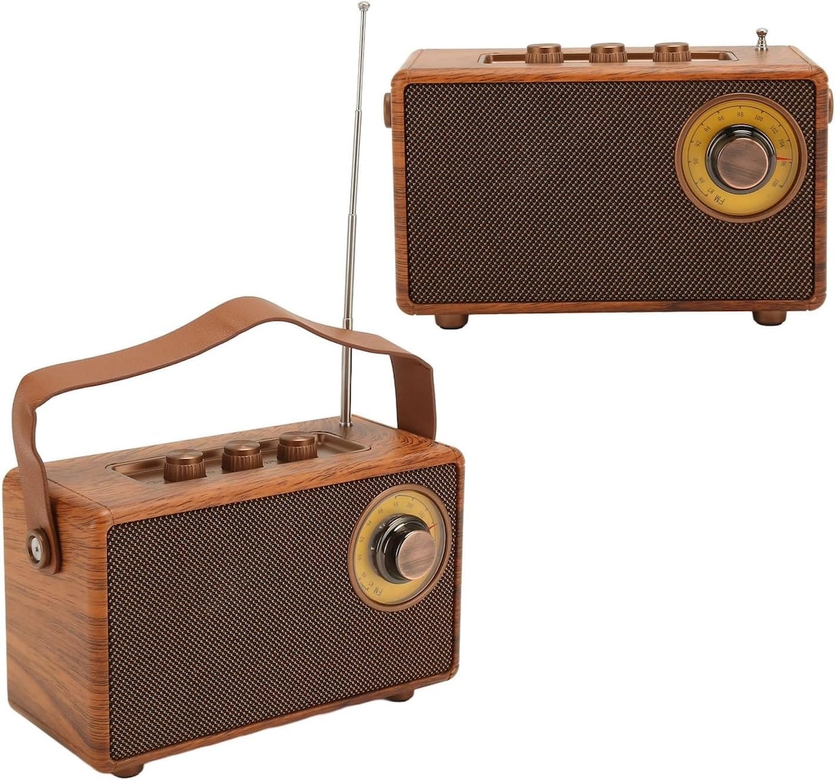 ραδιόφωνο μίνι μικρό ρετρό vintage ξύλινο στυλ