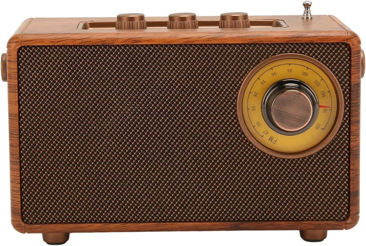 ρετρό ραδιόφωνο παλιού στυλ από ξύλο vintage μίνι μικρό
