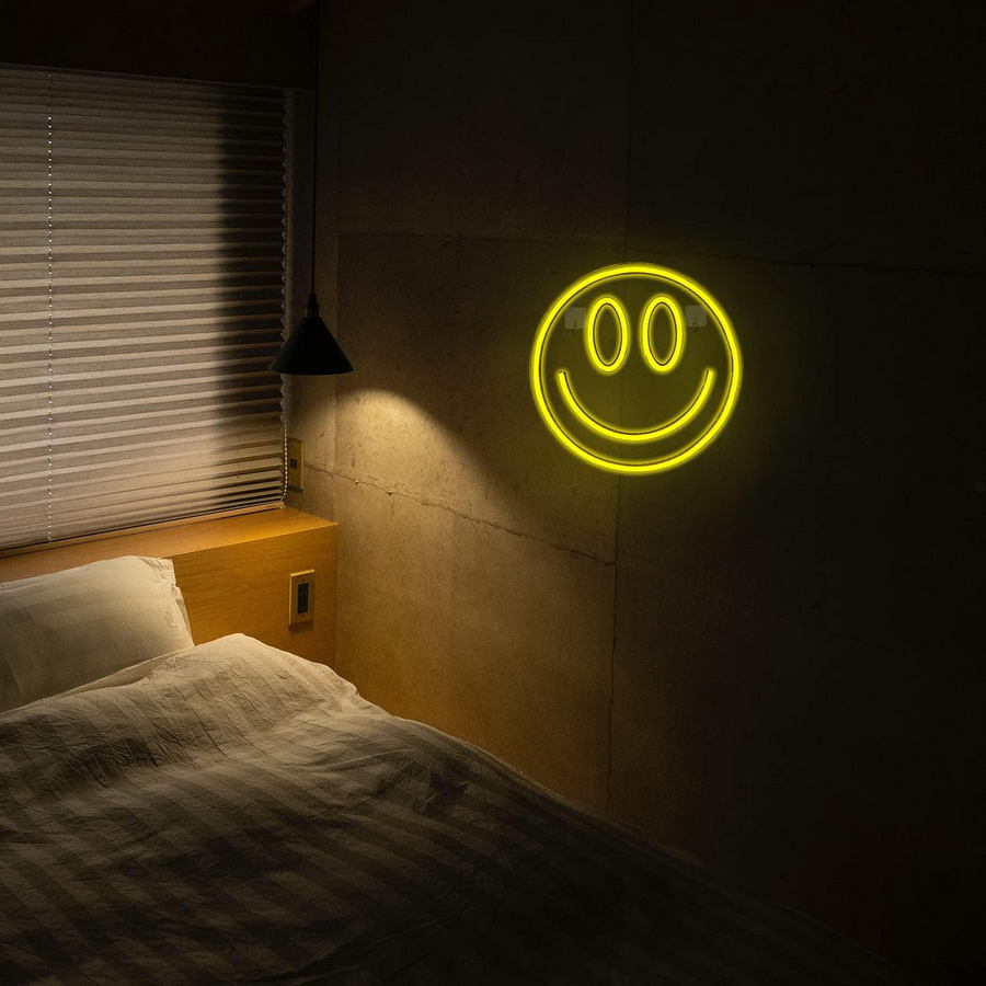 smiley φως LED επιγραφή λογότυπο διαφημιστικό χαμόγελο