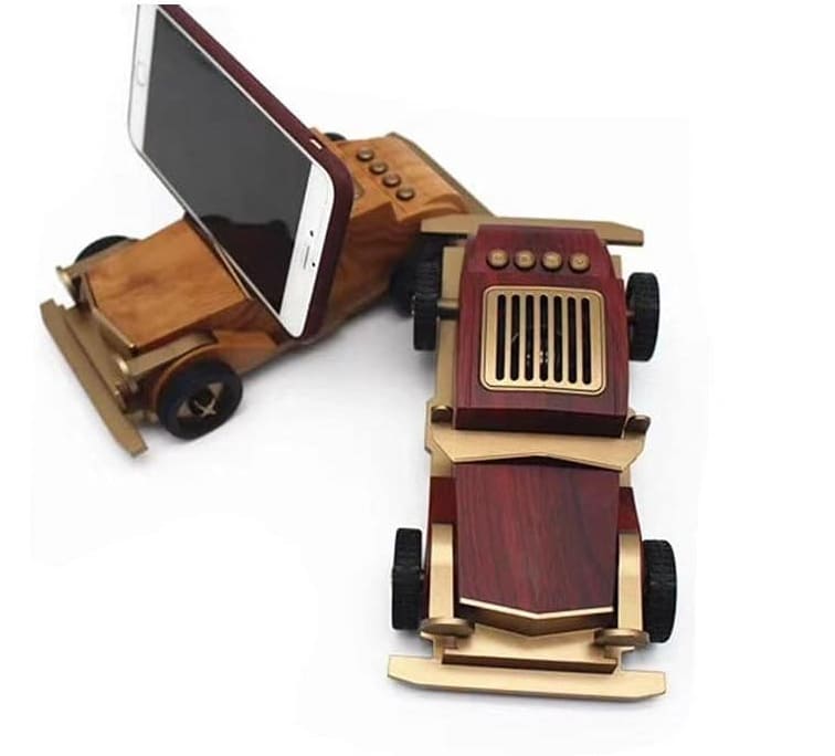 ραδιόφωνο αυτοκινήτου μίνι φορητό vintage ρετρό ξύλινο